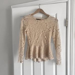 Urban Planet | Lace peplum top